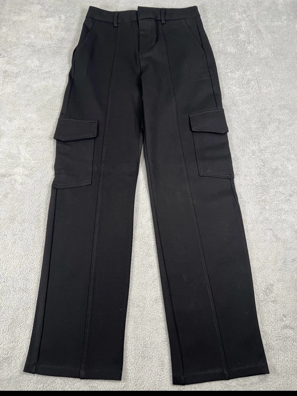 Hunter & Brown Womens XL Black Cargo Pants Soft Comfortable NEW
